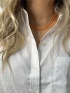 Annavii Kala Ensfarvet Halskæde Orange
